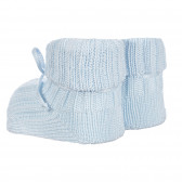 Botoși tricotați cu șiret pentru bebeluși, albaștri Chicco 258182 3