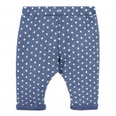 Pantaloni din bumbac cu imprimeu figural pentru bebeluș, albastru Chicco 258190 4