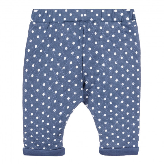 Pantaloni din bumbac cu imprimeu figural pentru bebeluș, albastru Chicco 258190 4