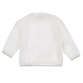 Set tricotat din bluză și pantaloni cu botoși pentru bebeluș, alb Chicco 258219 5