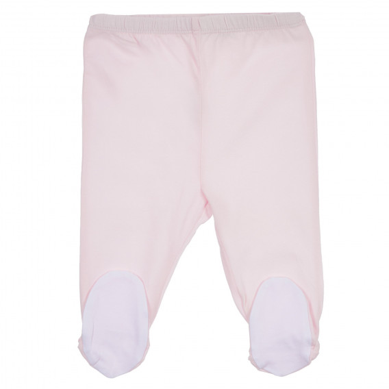 Set de bluză și pantaloni cu botoșei din bumbac pentru bebeluș, alb Chicco 258246 6