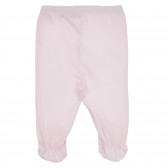 Set de bluză și pantaloni cu botoșei din bumbac pentru bebeluș, alb Chicco 258247 7