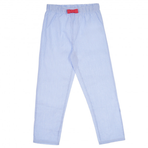 Set de bluză și pantaloni din bumbac, alb și albastru Chicco 258389 6