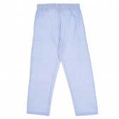 Set de bluză și pantaloni din bumbac, alb și albastru Chicco 258390 7