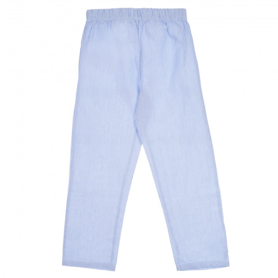 Set de bluză și pantaloni din bumbac, alb și albastru Chicco 258390 7