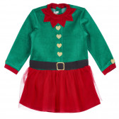Set de Crăciun din pluș pentru bebeluși, roșu și verde Chicco 258435 2