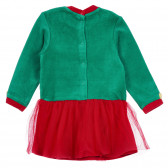 Set de Crăciun din pluș pentru bebeluși, roșu și verde Chicco 258438 4