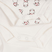 Set de bumbac din două body cu mânecă lungă pentru bebeluși, alb Chicco 258500 4