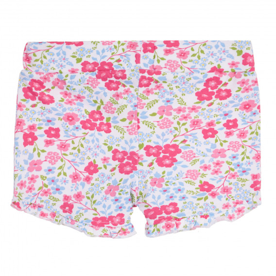 Set de tricouri din bumbac și pantaloni scurți pentru bebeluși, în alb și roz Chicco 258516 7
