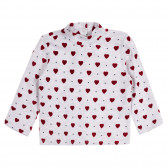 Bluză de inimă din bumbac pentru bebeluș, gri Chicco 258535 