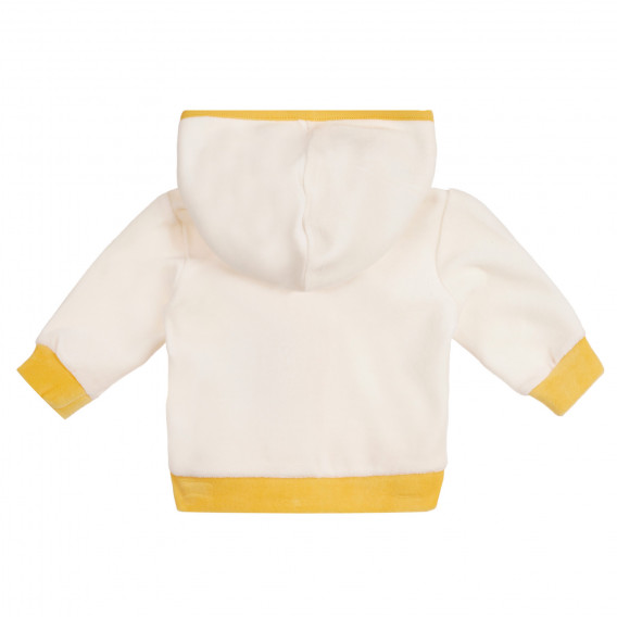 Set de hanorac și pantaloni pentru bebeluși, de culoare albă Chicco 258604 5