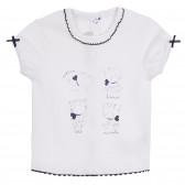 Set de tricouri din bumbac și pantaloni scurți pentru bebeluși, culoare albă Chicco 258626 2
