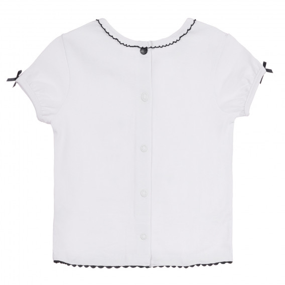Set de tricouri din bumbac și pantaloni scurți pentru bebeluși, culoare albă Chicco 258629 5