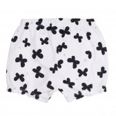 Set de tricouri din bumbac și pantaloni scurți pentru bebeluși, culoare albă Chicco 258631 7