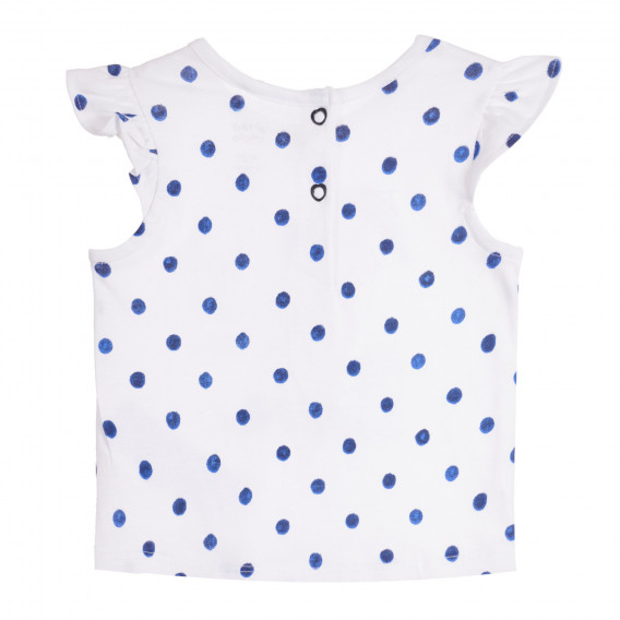 Set de tricouri din bumbac și pantaloni scurți pentru bebeluși, în alb și albastru Chicco 258740 5