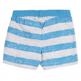 Set de tricouri din bumbac și pantaloni scurți pentru bebeluși, în alb și albastru. Chicco 258768 6
