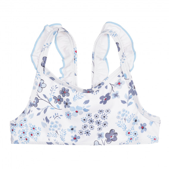 Bustieră de costum de baie cu imprimeu floral pentru bebeluși, alb Chicco 258808 