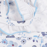 Bustieră de costum de baie cu imprimeu floral pentru bebeluși, alb Chicco 258810 2