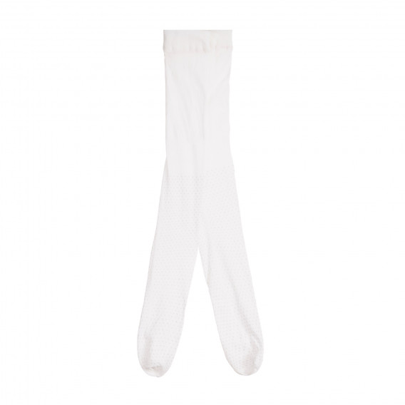 Ciorapi cu buline de brocart pentru bebeluși, alb Chicco 258917 