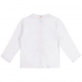Set de bluză și pantaloni din bumbac pentru bebeluș, alb Chicco 258940 5