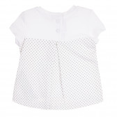 Set tricou și colanți din bumbac pentru bebeluși, alb Chicco 258947 4