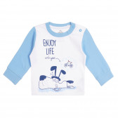 Pijama din bumbac Enjoi Life pentru un bebeluși, albastru Chicco 258967 2