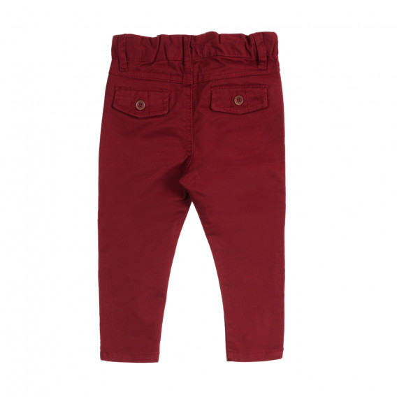 Set de bluză din bumbac și pantaloni pentru bebeluși, în alb și roșu Chicco 258999 7