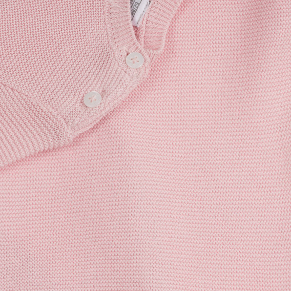 Set tricotat din bumbac din două părți pentru bebeluși, roz Chicco 259004 4