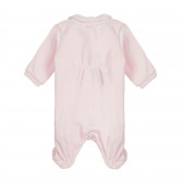 Salopetă din bumbac cu iepuraș pentru bebeluș, în roz Chicco 259079 4