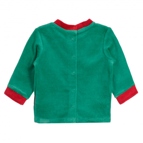 Costum de elf de Crăciun de pluș pentru bebeluși,  în roșu și verde Chicco 259087 5
