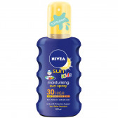 Spray de protecție solară colorată, pentru copii, Kids Protect & Play, SPF30, 200 ml Nivea 259091 