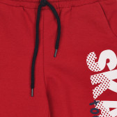 Pantaloni scurți din bumbac cu imprimeu Skate, roșu Acar 259377 2