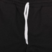 Pantaloni scurți din bumbac cu imprimare Super, negru Acar 259409 2