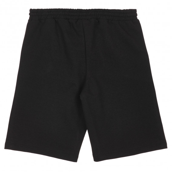 Pantaloni scurți din bumbac cu imprimare Super, negru Acar 259410 4
