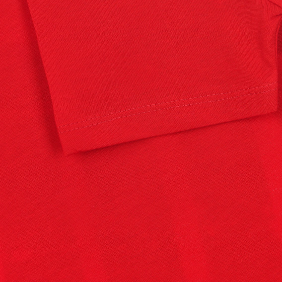 Tricou din bumbac cu inscripție, roșu. Acar 259569 3