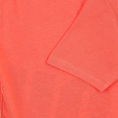 Tricou din bumbac cu inscripție, de culoare portocalie Acar 259571 2