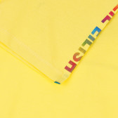 Set de tricou din bumbac și colanți în galben și negru Acar 259577 4