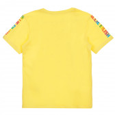 Set de tricou din bumbac și colanți în galben și negru Acar 259578 5