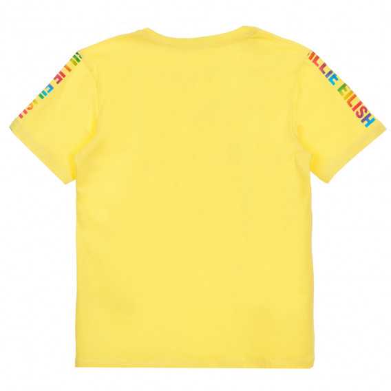 Set de tricou din bumbac și colanți în galben și negru Acar 259578 5
