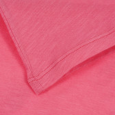 Tricou din bumbac roz Benetton cu imprimeu pentru bebelusi Benetton 260133 3