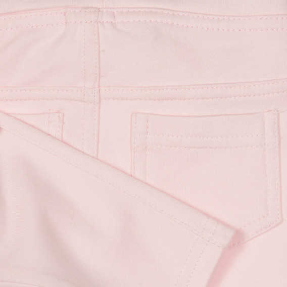 Pantaloni pentru bebeluși din bumbac, roz, marca Benetton Benetton 260262 3