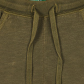 Pantaloni scurți din bumbac, în verde. Benetton 260317 2