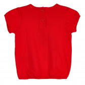 Tricou cu imprimeu de flori pentru bebeluși, roșu Benetton 260568 4