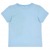 Tricou cu imprimeu pentru bebeluși, albastru deschis Benetton 260576 4