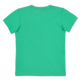 Tricou din bumbac cu imprimeu caracatiță pentru bebeluș, verde Benetton 260706 4