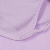 Bluză din bumbac cu mâneci lungi, violet, marca Benetton Benetton 260726 3