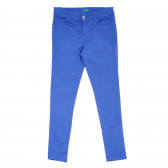 Pantaloni albaștrii pentru fete Benetton 260898 