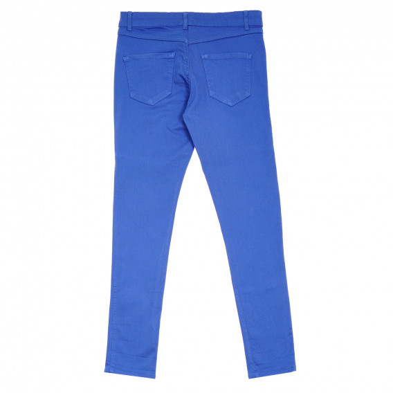 Pantaloni albaștrii pentru fete Benetton 260901 4