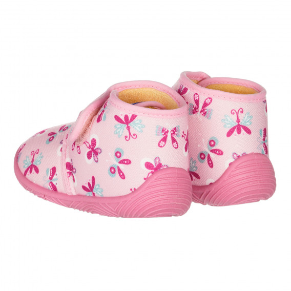 Papuci cu imprimeu fluture, roz Chicco 261228 2