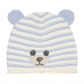 Căciulă tricotată cu aplicație urs Benetton 261303 